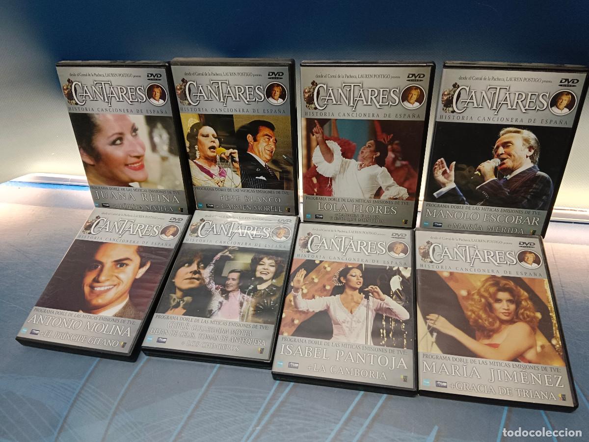V&iacute;deos y DVD musicales: Cantares. Historia Cancionera de Espa&ntilde;a. 8 DVDs. Serie TVE presentada por Lauren Postigo.