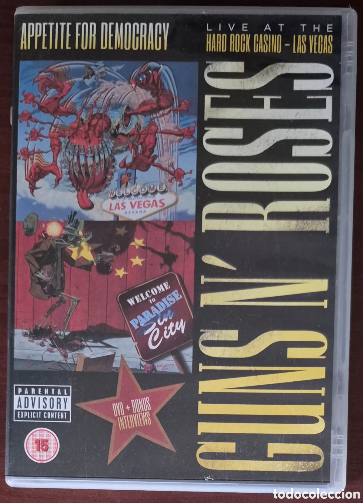 V&iacute;deos y DVD musicales: DVD - GUNS N' ROSES - APPETITE FOR DEMOCRACY (LIVE AT THE HARD ROCK CASINO, LAS VEGAS)