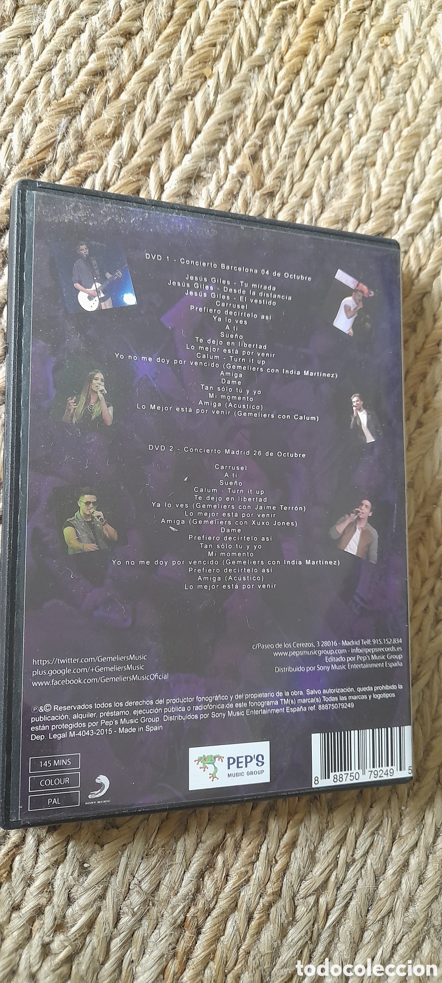 V&iacute;deos y DVD musicales: Gemeliers en concierto. - Foto 2