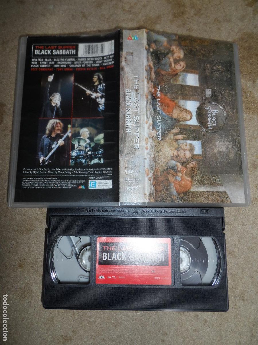 V&iacute;deos y DVD musicales: VHS - BLACK SABBATH - THE LAST SUPPER (CONCIERTO)