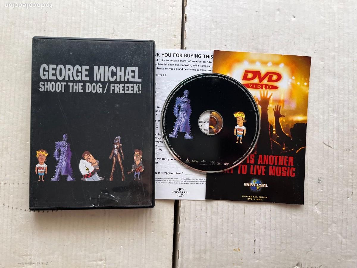 V&iacute;deos y DVD musicales: GEORGE MICHAEL SHOOT THE DOG FREEEK - DVD MUSICAL KREATEN