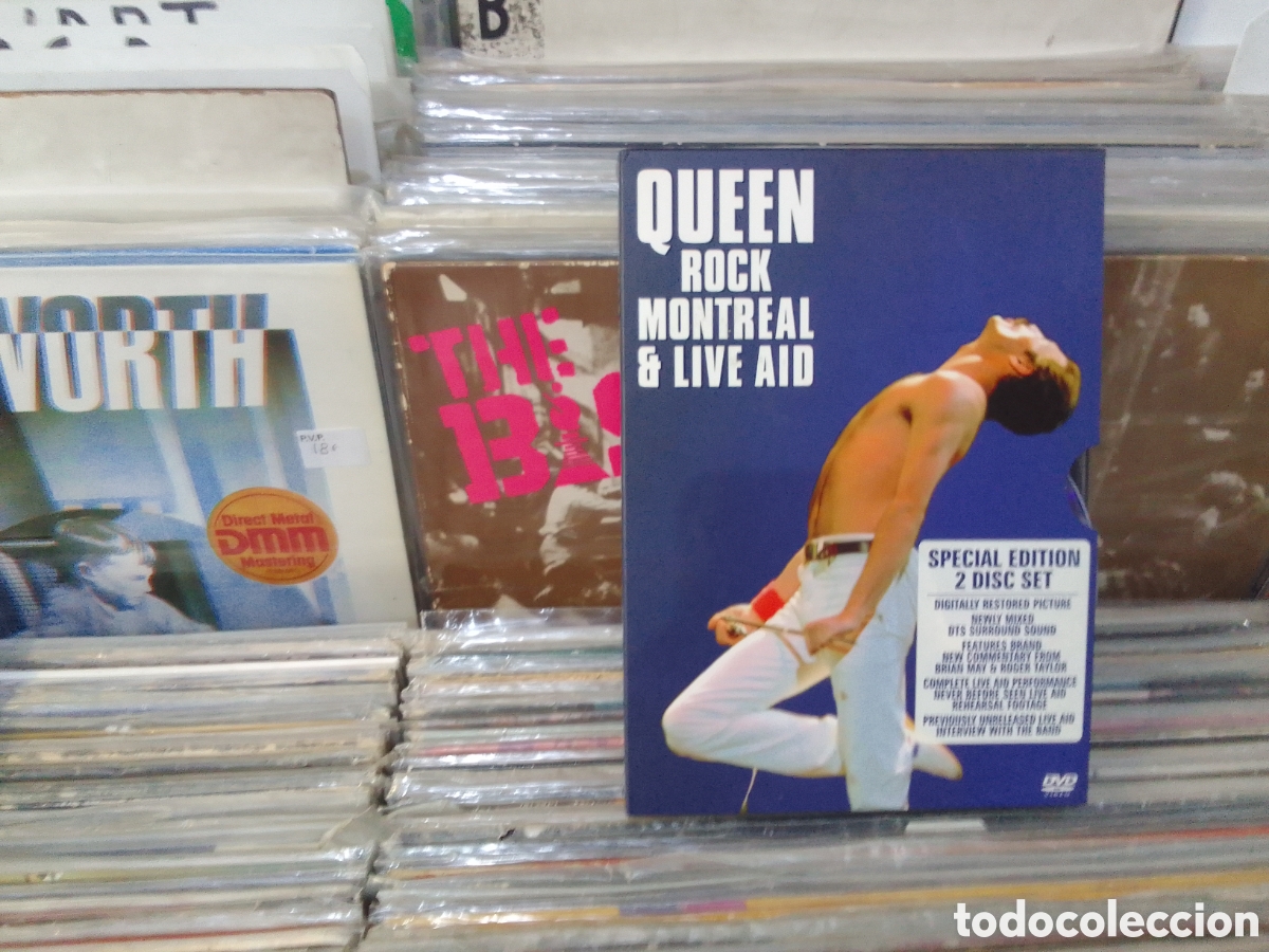 V&iacute;deos y DVD musicales: Queen,rock Montreal,live aid,ed especial 2 disc set