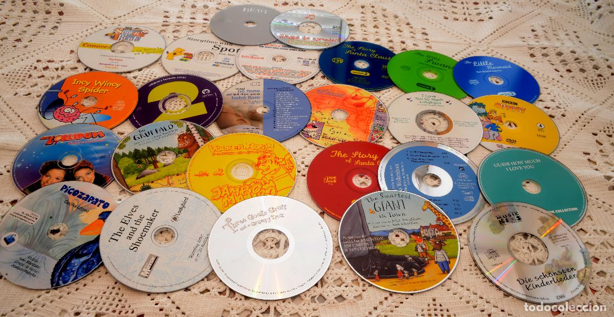 V&iacute;deos y DVD musicales: Gran lote de 25 CD y DVD INFANTILES &rdquo;Incy Wincy Spider&rdquo; y &rdquo;The Elves and the Shoemaker&rdquo;, ETC.