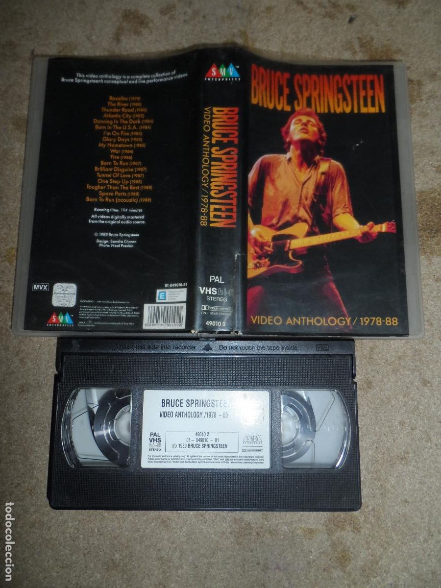 V&iacute;deos y DVD musicales: VHS - BRUCE SPRINGSTEEN - Video Anthology 1978-88 (CONCIERTO)