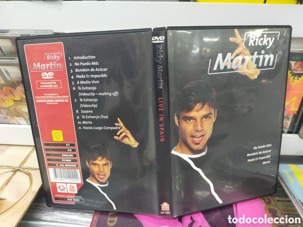 V&iacute;deos y DVD musicales: Ricky Mart&iacute;n dvd live in Spain