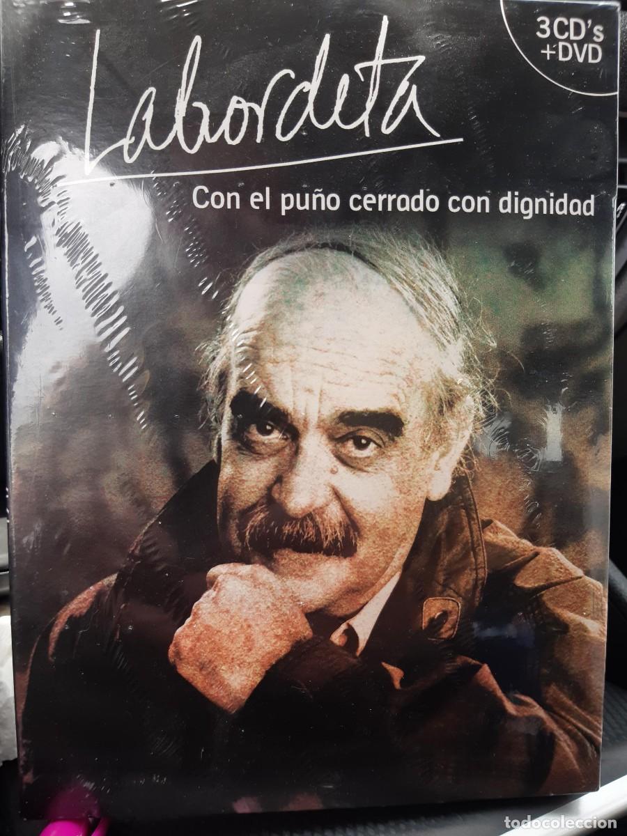 V&iacute;deos y DVD musicales: LABORDETA CON EL PU&Ntilde;O CERRADO CON DIGNIDAD 3 CDS +DVD PRECINTADO