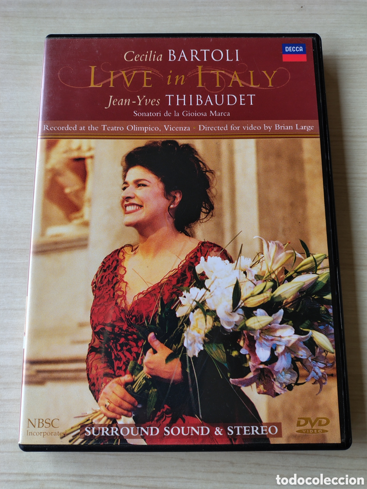 V&iacute;deos y DVD musicales: CECILIA BARTOLI Live in Italy JEAN YVES THIBAUDET ( 1998 DECCA ) 110 MNTS LIBRETO 60 PGS
