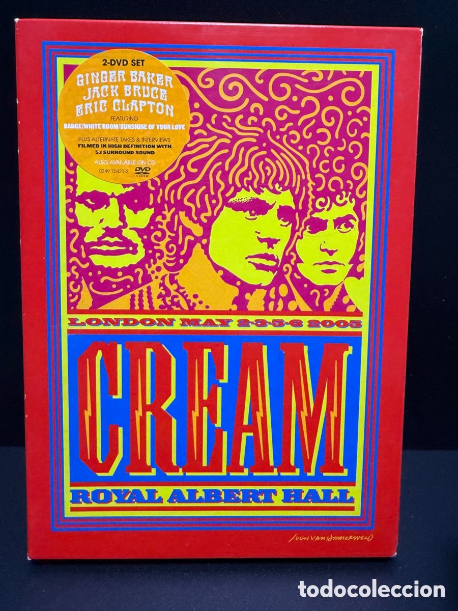 V&iacute;deos y DVD musicales: Cream - Royal Albert Hall - London - May 2-3-5-6 05 (2xDVD)
