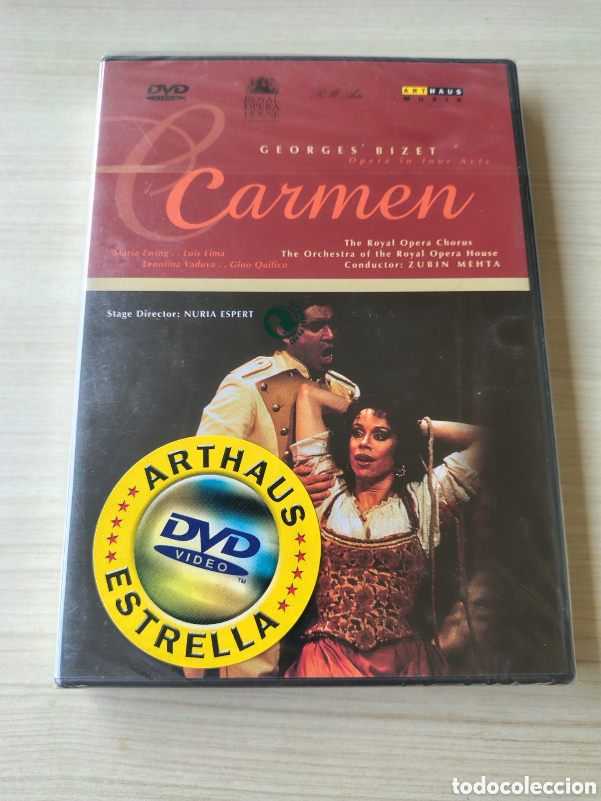 V&iacute;deos y DVD musicales: CARMEN GEORGES BIZET ( 1991 ARTHAUS ) NUEVO PRECINTADO NURIA ESPERT ZUBIN MEHTA CRISTINA HOYOS