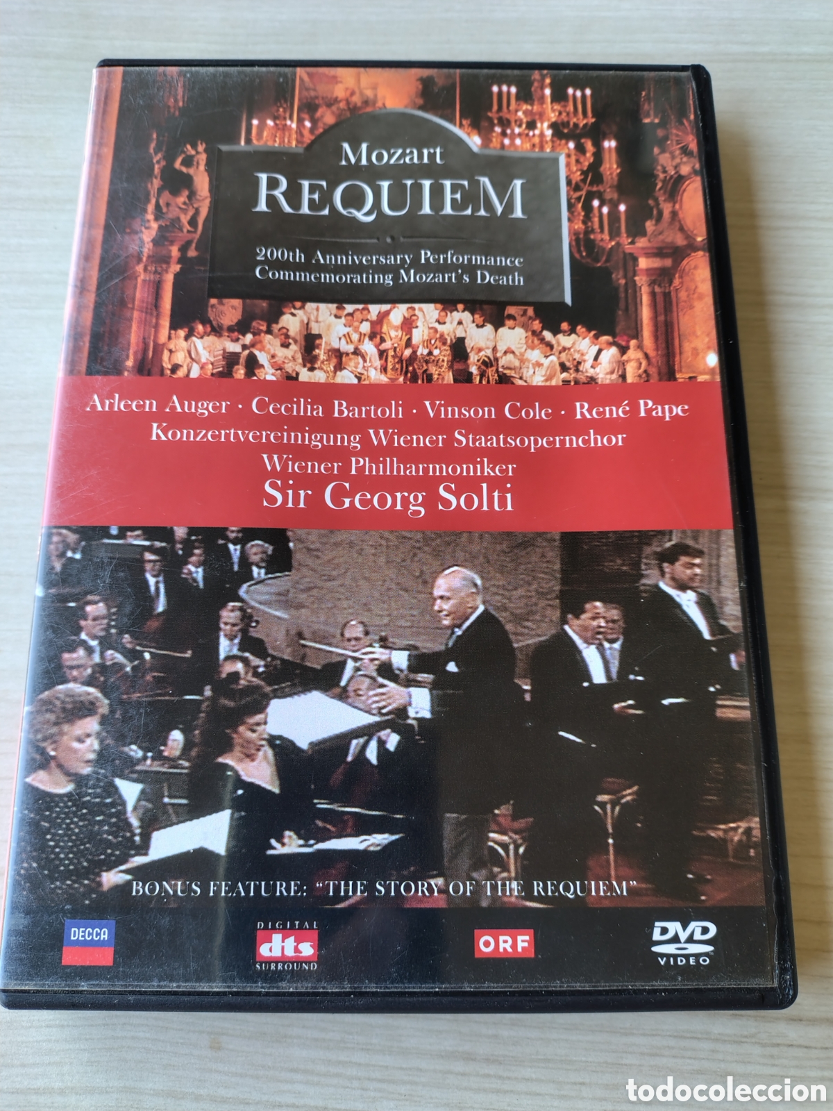 V&iacute;deos y DVD musicales: MOZART Requiem ( 1992 DECCA ) GEORG SOLTI CECILIA BARTOLI 100 MINUTOS