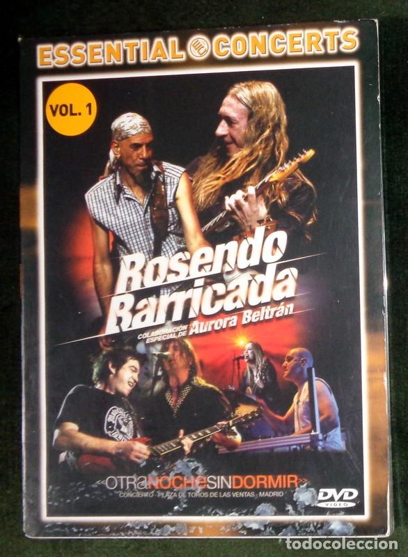 V&iacute;deos y DVD musicales: DVD COLECCI&Oacute;N ESSENTIAL CONCERTS CONCIERTO ROSENDO y BARRICADA. OTRA NOCHE SIN DORMIR. A&Ntilde;O 2008