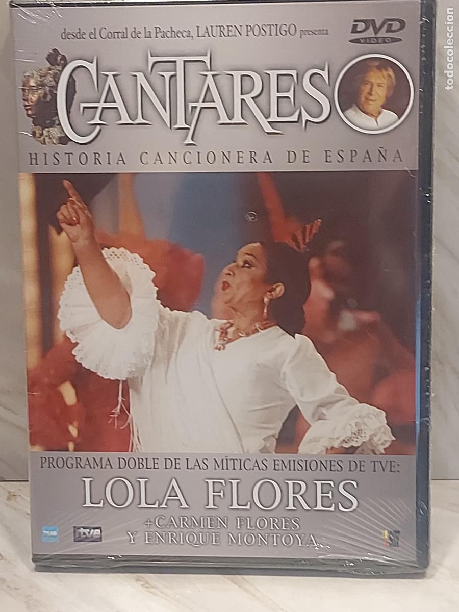 V&iacute;deos y DVD musicales: CANTARES | LOLA FLORES &middot; CARMEN FLORES &middot; ENRIQUE MONTOYA | DVD &middot; PROGRAMA DOBLE TVE | PRECINTADO
