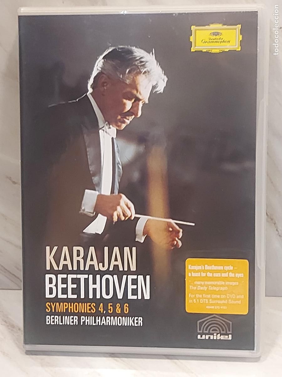 V&iacute;deos y DVD musicales: KARAJAN | BEETHOVEN SINFON&Iacute;AS 4 &middot; 5 &middot; 6 | DVD DEUTSCHE GRAMMOPHON | LIBRETO 12 P&Aacute;GS | LUJO