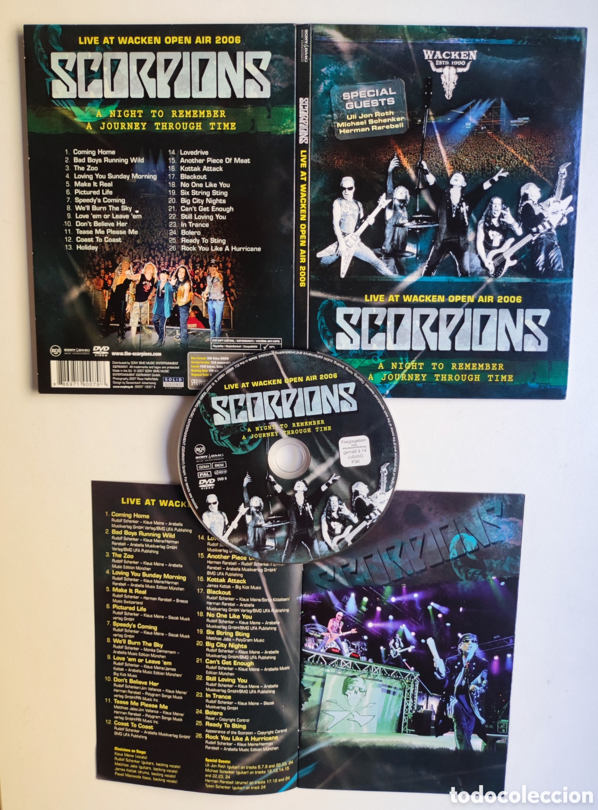 V&iacute;deos y DVD musicales: SCORPIONS / LIVE AT WACKEN OPEN AIR 2006 - SONY & BMG MUSIC 2007 - ESTADO IMPECABLE