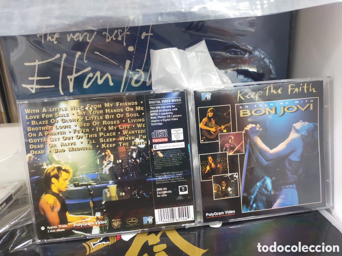 V&iacute;deos y DVD musicales: Bon jovi doble video CD keep the faith 1993