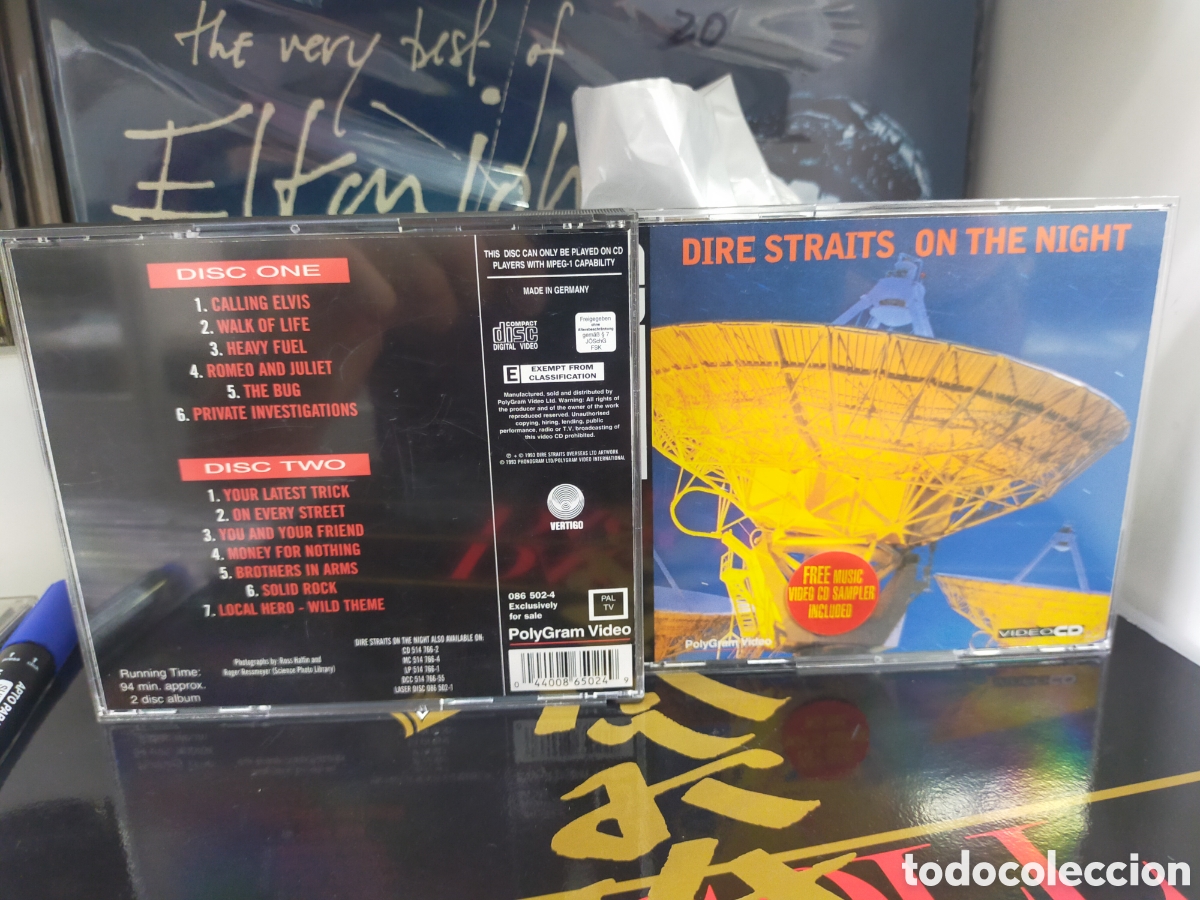 V&iacute;deos y DVD musicales: Dir&eacute; straits doble video CD on the night 1993