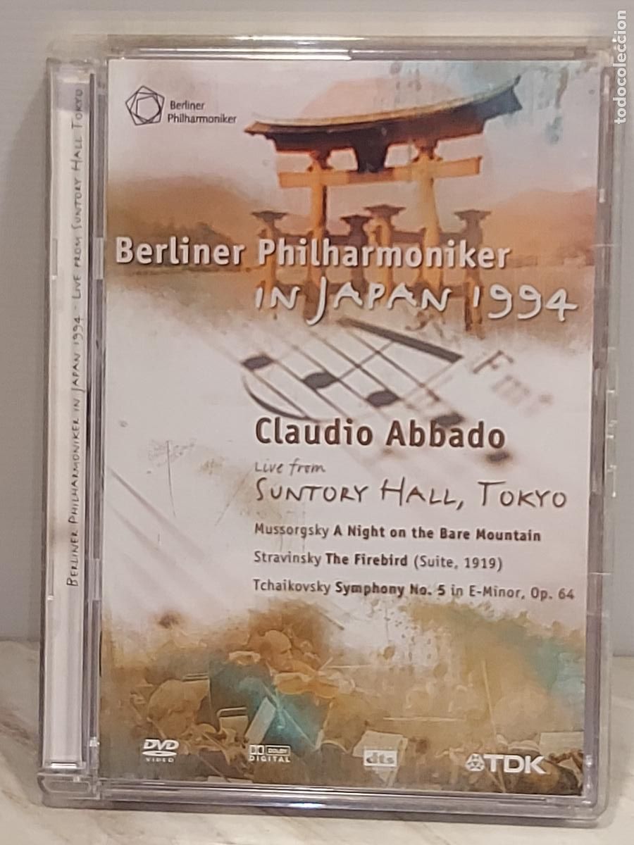 V&iacute;deos y DVD musicales: BERLINER PHILHARMONIKER | IN JAPAN 1994 | CLAUDIO ABBADO | DVD TDK | SUPER JEWEL BOX KING