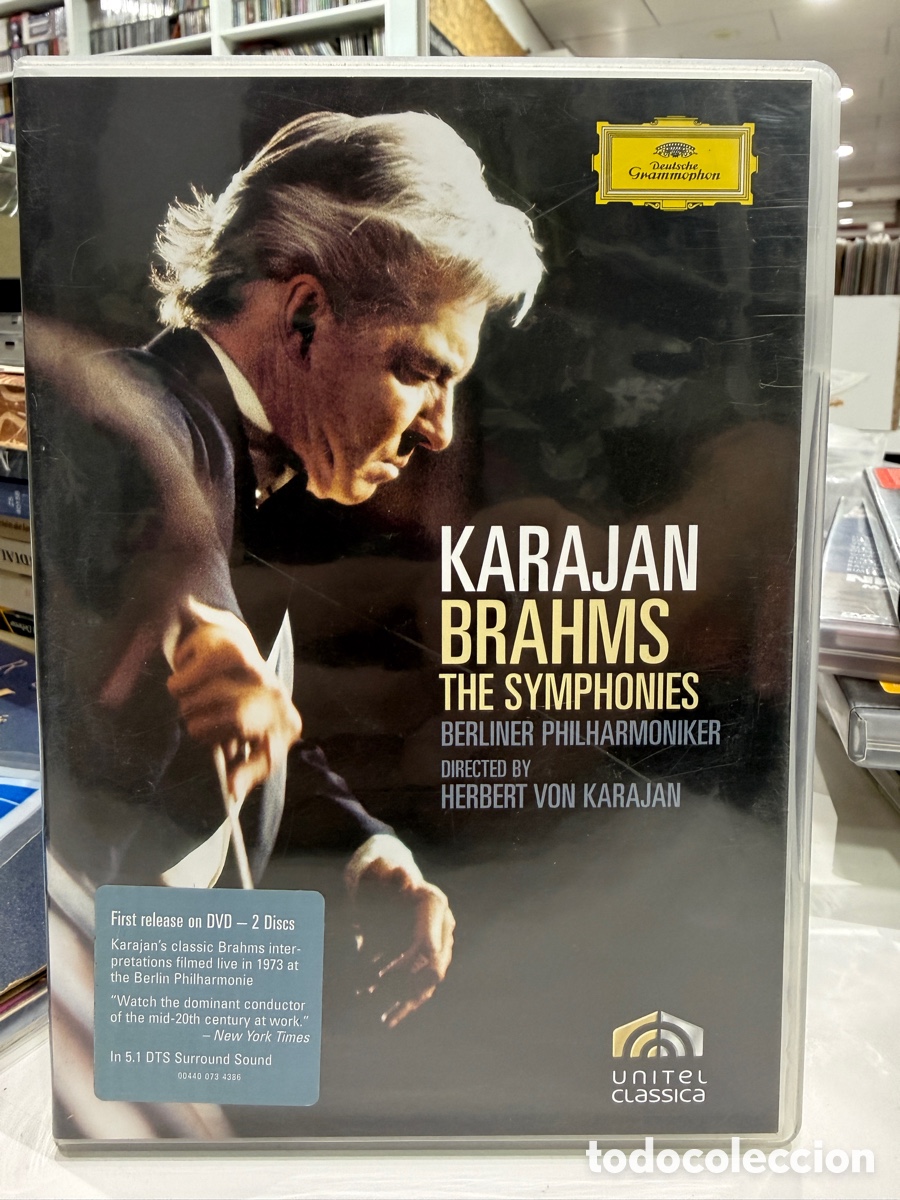 V&iacute;deos y DVD musicales: Brahms - Herbert von Karajan - The Symphonies (2xDVD)
