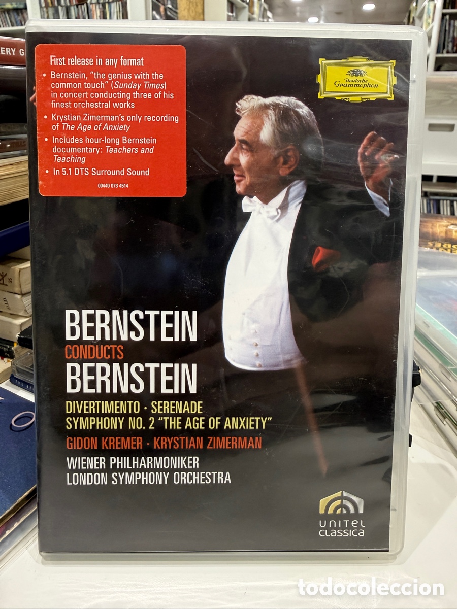 V&iacute;deos y DVD musicales: Bernstein Conducts Bernstein - Divertimento - Serenade / Symphony No. 2 &rdquo;The Age Of Anxiety&rdquo; (DVD)