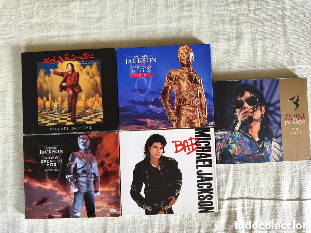 V&iacute;deos y DVD musicales: Lote Michael Jackson DVD's CD's y Libro Inedito.