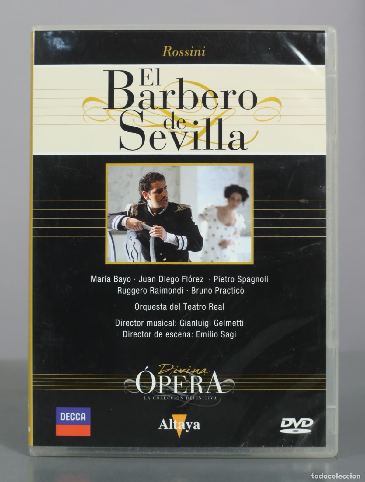 V&iacute;deos y DVD musicales: DVD. El Barbero de Sevilla - Rossini - Mar&iacute;a Bayo, Juan Diego Fl&oacute;rez, Pietro Spagnoli, Ruggero