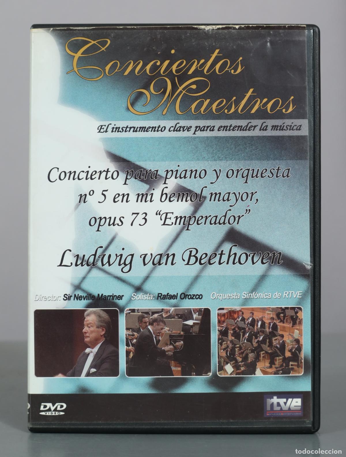 V&iacute;deos y DVD musicales: DVD. Conciertos Maestros - Concierto para piano y orquesta n 5 en mi bemol mayor, opus 73 Emperador