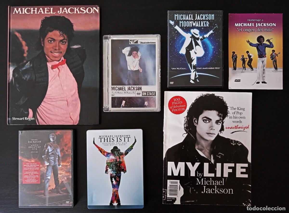 V&iacute;deos y DVD musicales: MICHAEL JACKSON &ndash; LOTE COLECCIONISTA 5 DVD + 2 LIBROS/REVISTAS &ndash; MOONWALKER, BUCHAREST, THIS IS IT S