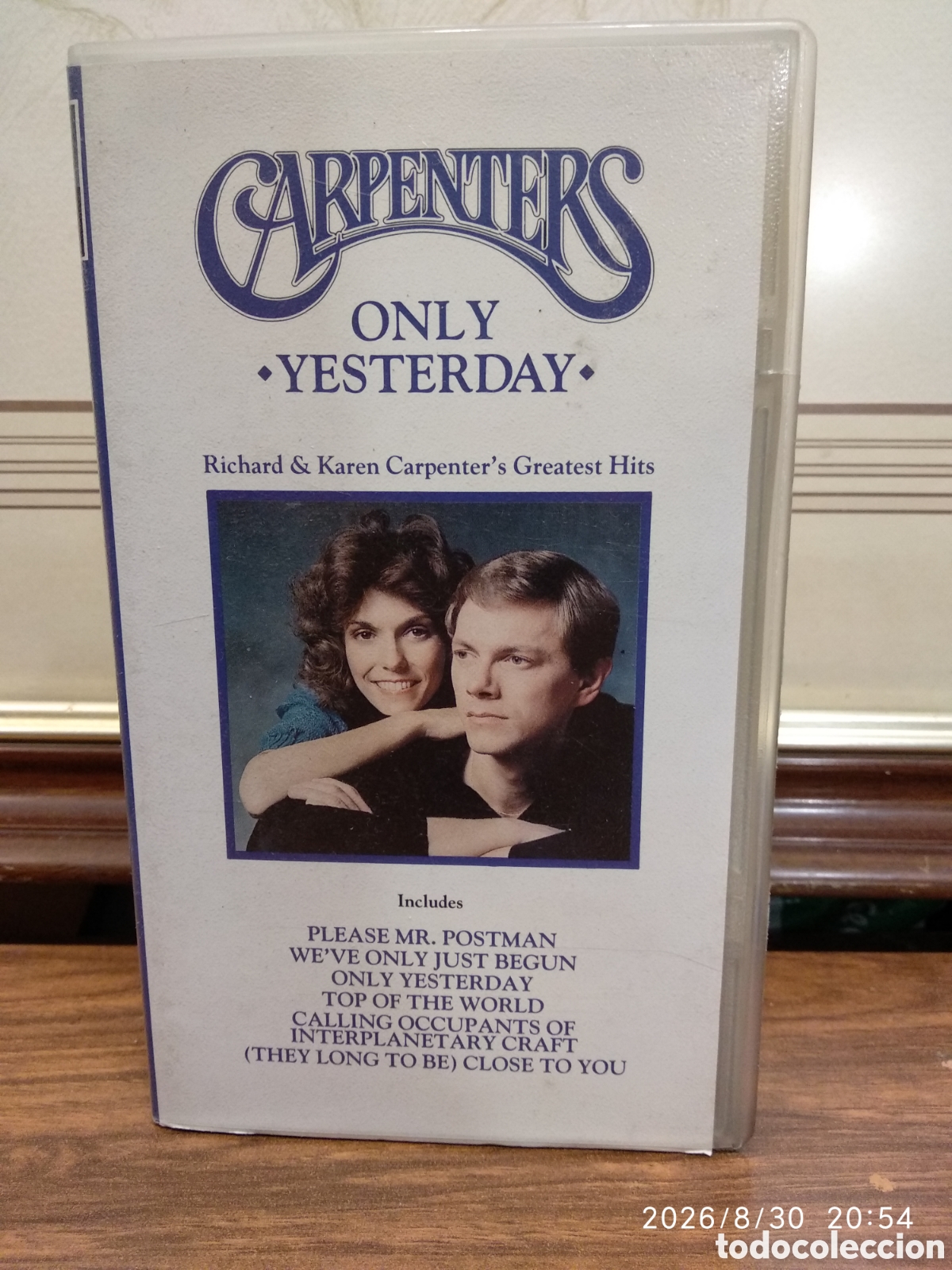 V&iacute;deos y DVD musicales: Vhs,Carpenters: only yesterday