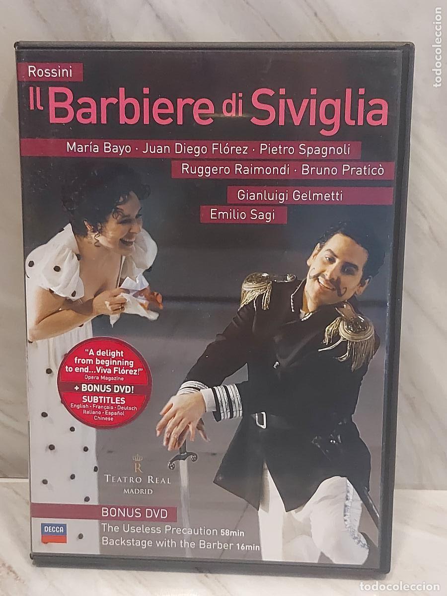 V&iacute;deos y DVD musicales: ROSSINI | IL BARBIERE DI SIVIGLIA | JUAN DIEGO FL&Oacute;REZ | MAR&Iacute;A BAYO | 2 DVD | DE LUJO