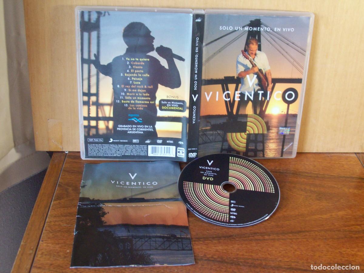 V&iacute;deos y DVD musicales: VICENTICO - V - SOLO UN MOMENTO EN VIVO -DVD VIDEO MUSICAL