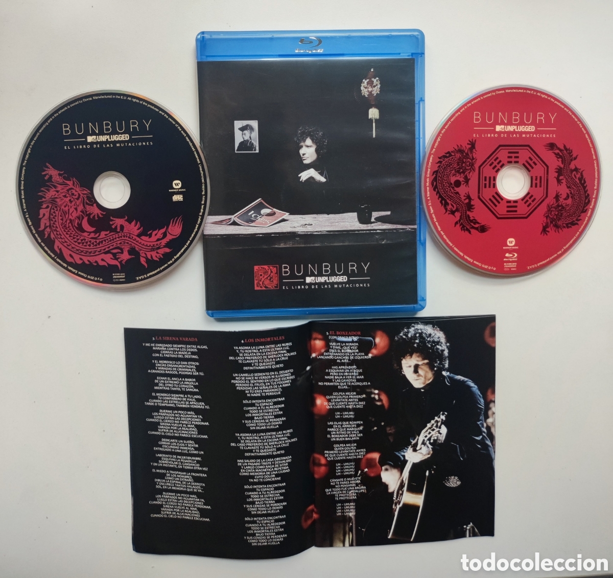 V&iacute;deos y DVD musicales: BLU-RAY + CD / BUNBURY - EL LIBRO DE LAS MUTACIONES / 2015 WARNER MUSIC SPAIN OCESA - LETRAS+FOTOS