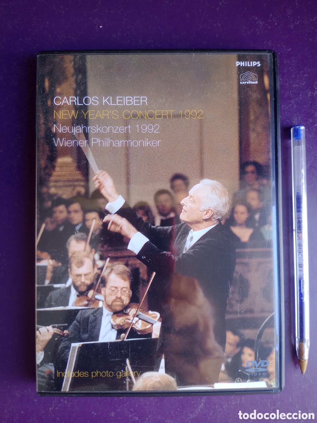 V&iacute;deos y DVD musicales: Carlos Kleiber + FILARMONICA VIENA - CONCIERTO A&Ntilde;O NUEVO 1992 - DVD Philips 2002 - STRAUSS - CLASICA