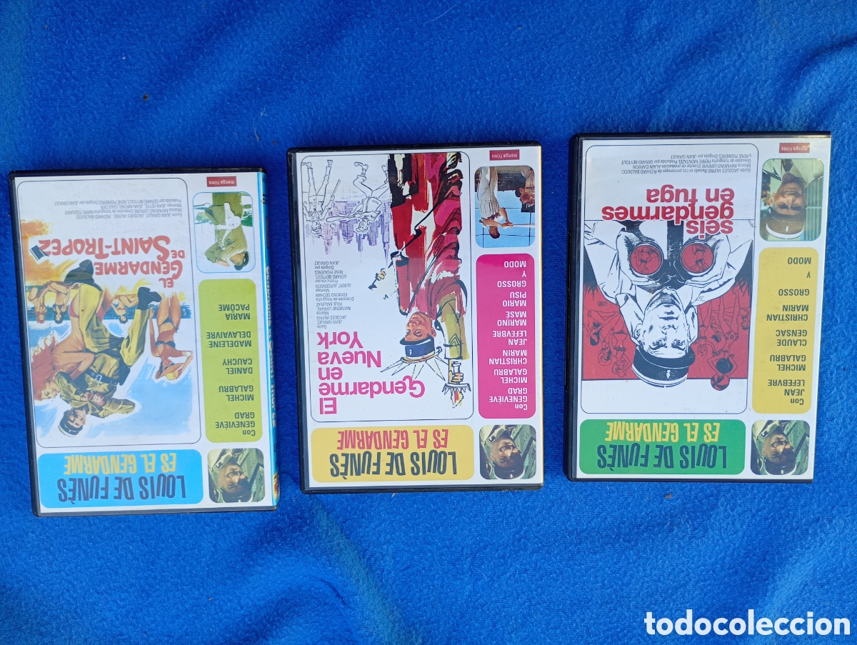 V&iacute;deos y DVD musicales: Lote DVD Louis de funes es el gendarme