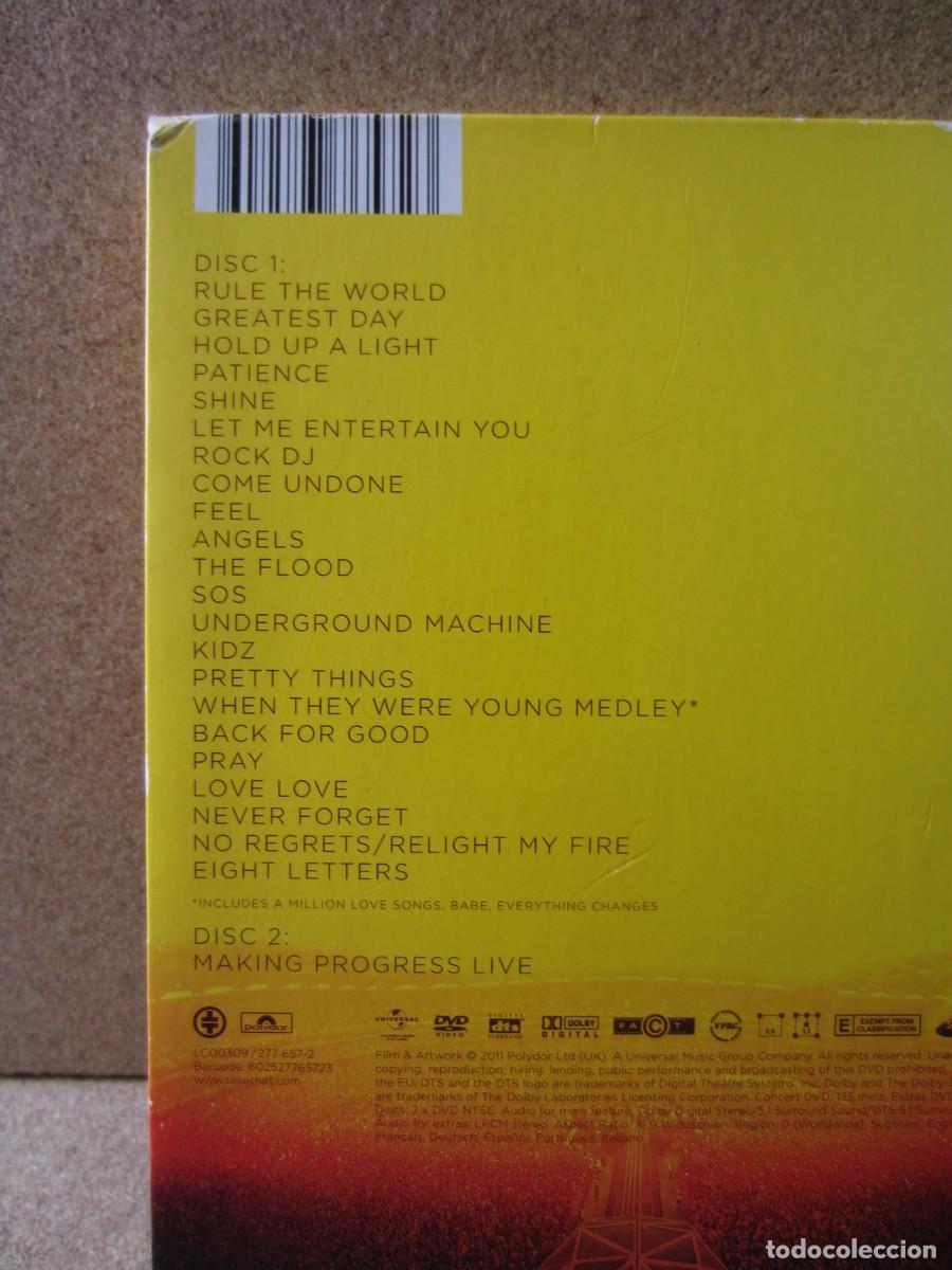 V&iacute;deos y DVD musicales: Take That Progress Live (2 DVD) - Foto 6