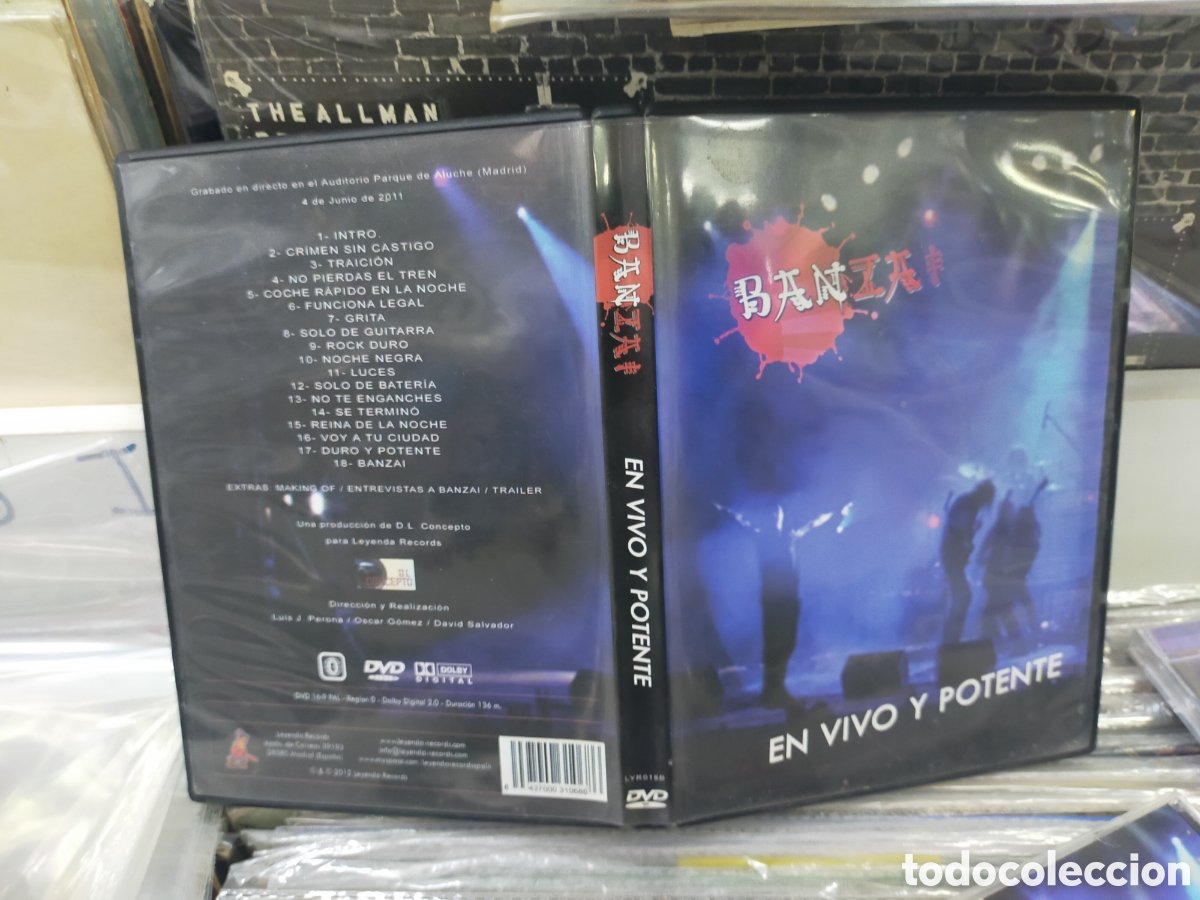 V&iacute;deos y DVD musicales: Banzai dvd vivo y potente 2012