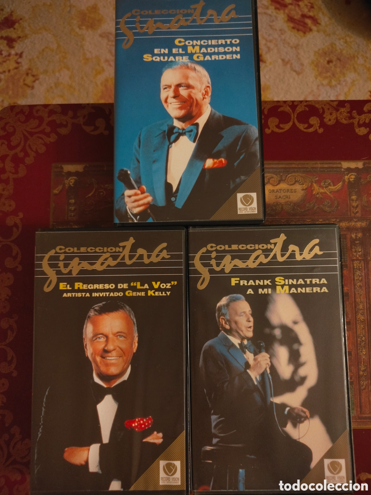 V&iacute;deos y DVD musicales: Lote 3 VHS Frank Sinatra