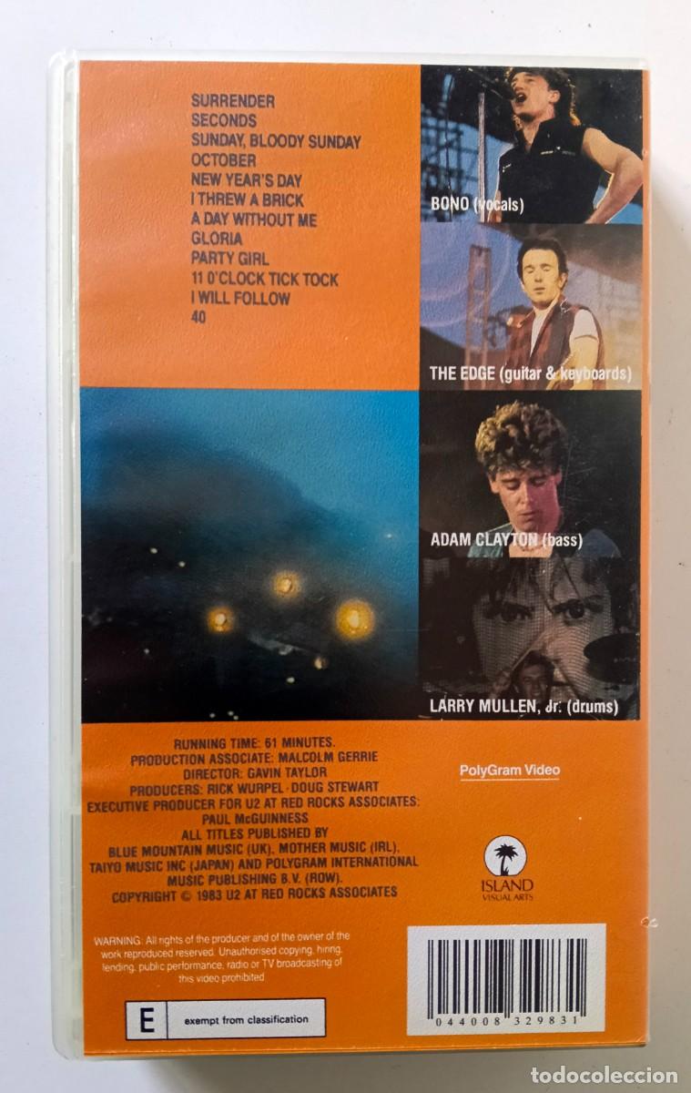 V&iacute;deos y DVD musicales: VHS U2 - UNDER A BLOOD RED SKY - Foto 2