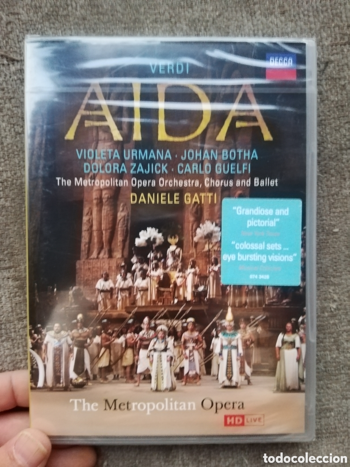 V&iacute;deos y DVD musicales: Verdi - Aida. Opera en 2 dvd. Metropolitan opera, dirige Danielle Gatti. Precintado