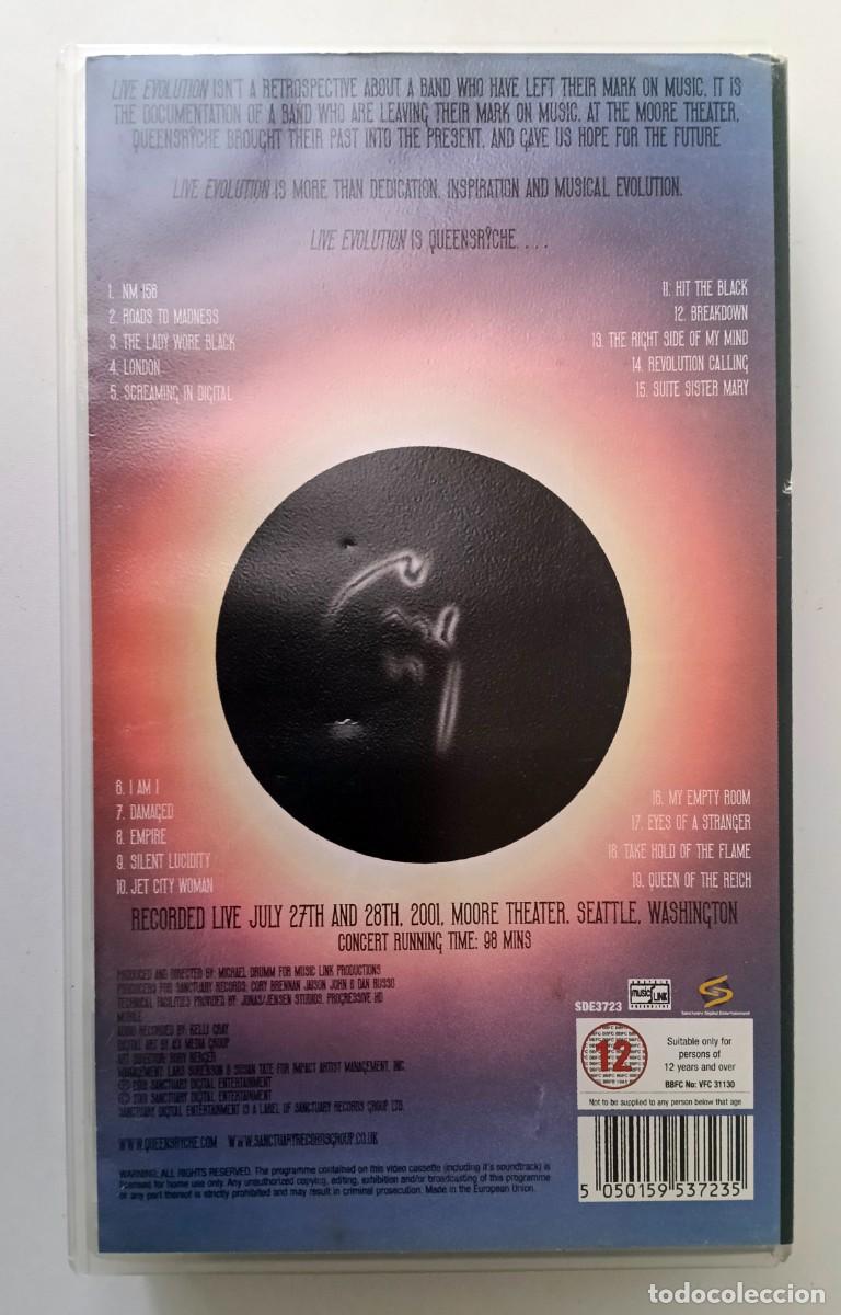 V&iacute;deos y DVD musicales: VHS QUEENSRYCHE - LIVE EVOLUTION - Foto 2