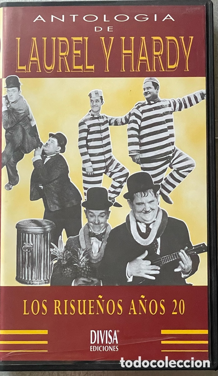 V&iacute;deos y DVD musicales: Antolog&iacute;a Laurel y Hardy. Los risue&ntilde;os a&ntilde;os 20 VHS 1995