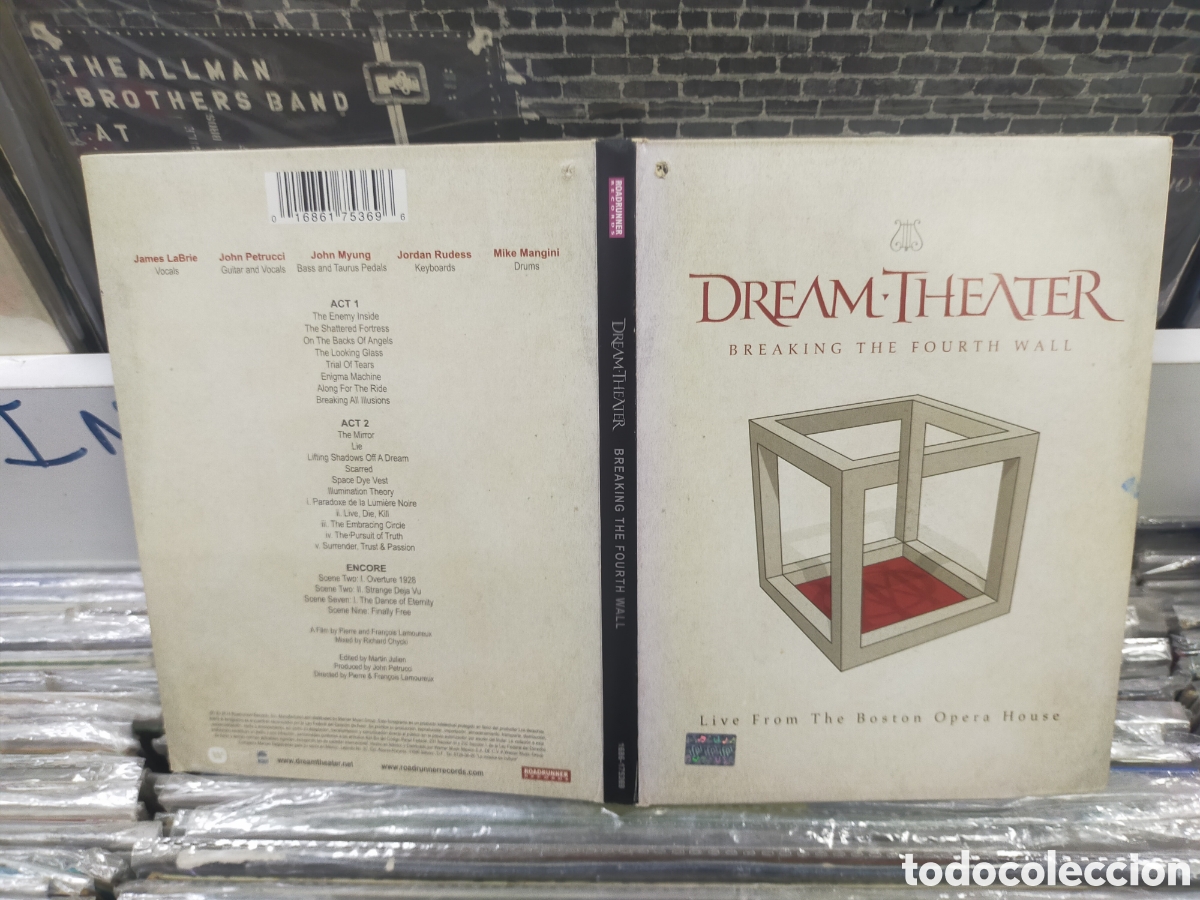 V&iacute;deos y DVD musicales: Dream theater 2 dvd's breaking the fourth wall live from the Boston opera house 2014