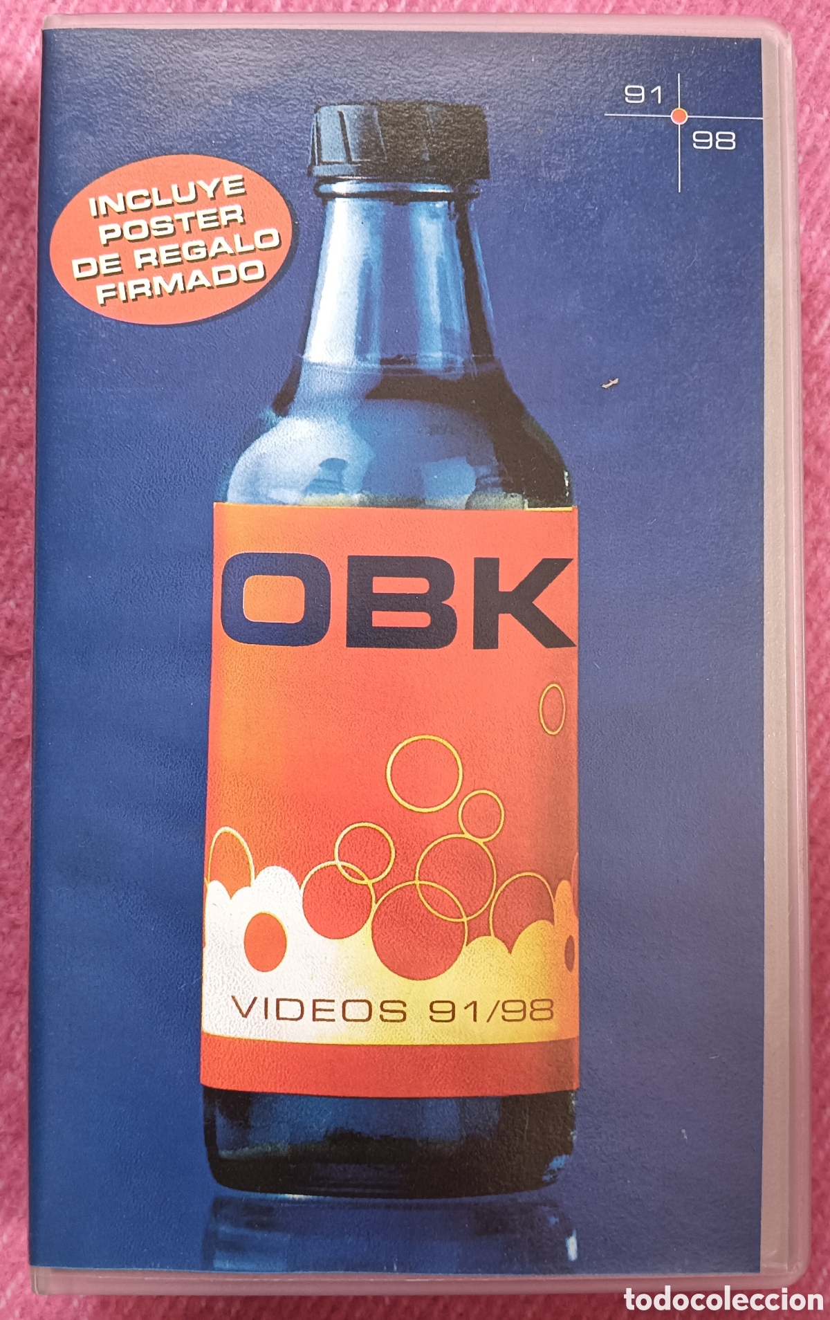V&iacute;deos y DVD musicales: VHS + Poster OBK - Videos 91/98 - SPAIN Pressing (NM/NM)