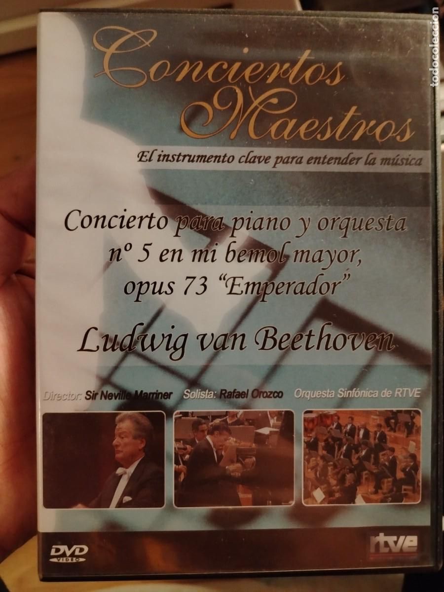 V&iacute;deos y DVD musicales: BEETHOVEN - Concierto para piano y orquesta, n&ordm; 5 &rdquo;Emperador&rdquo;. Dir. Sir Neville. Orquesta RTVE