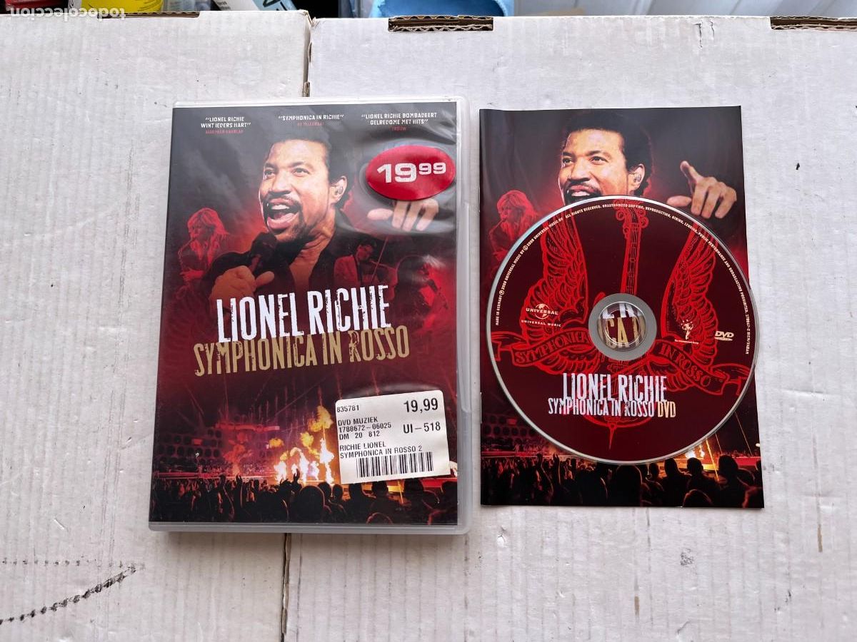 V&iacute;deos y DVD musicales: LIONEL RICHIE SIMPHONICA IN ROSSO - DVD MUSICAL KREATEN