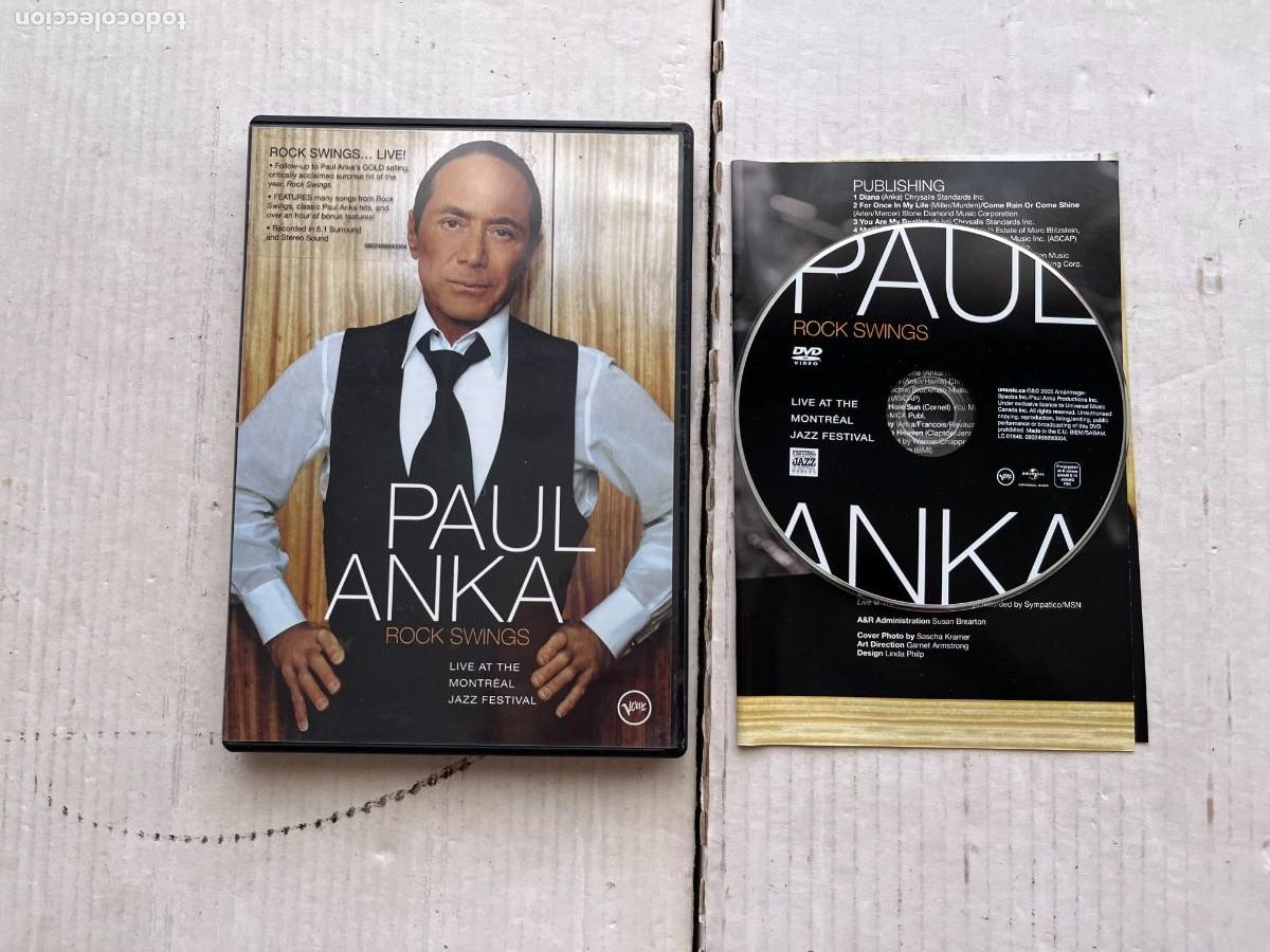 Musikvideos und DVDs: PAUL ANKA ROCK SWINGS LIVE AT THE MONTREAL JAZZ FESTIVAL - DVD MUSICAL KREATEN