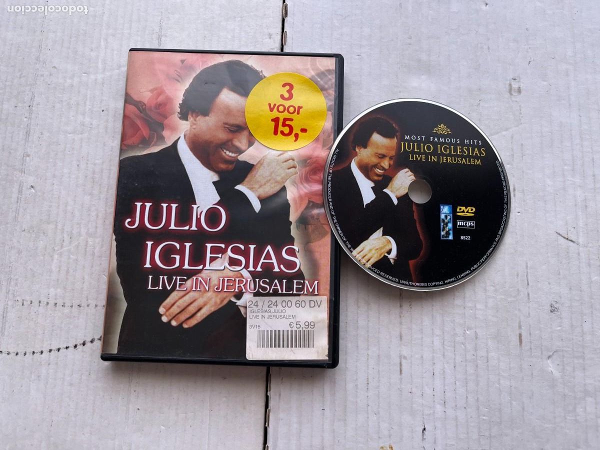 Musikvideos und DVDs: JULIO IGLESIAS LIVE IN JERUSALEM - DVD MUSICAL KREATEN