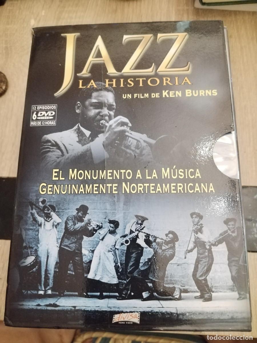 V&iacute;deos y DVD musicales: Jazz- la historia-el monumento a la m&uacute;sica genuinamente norteamericana- DVDs precintados.
