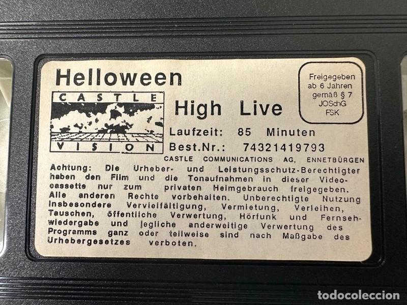 V&iacute;deos y DVD musicales: Cassete VHS, Helloween - High Live - Foto 6