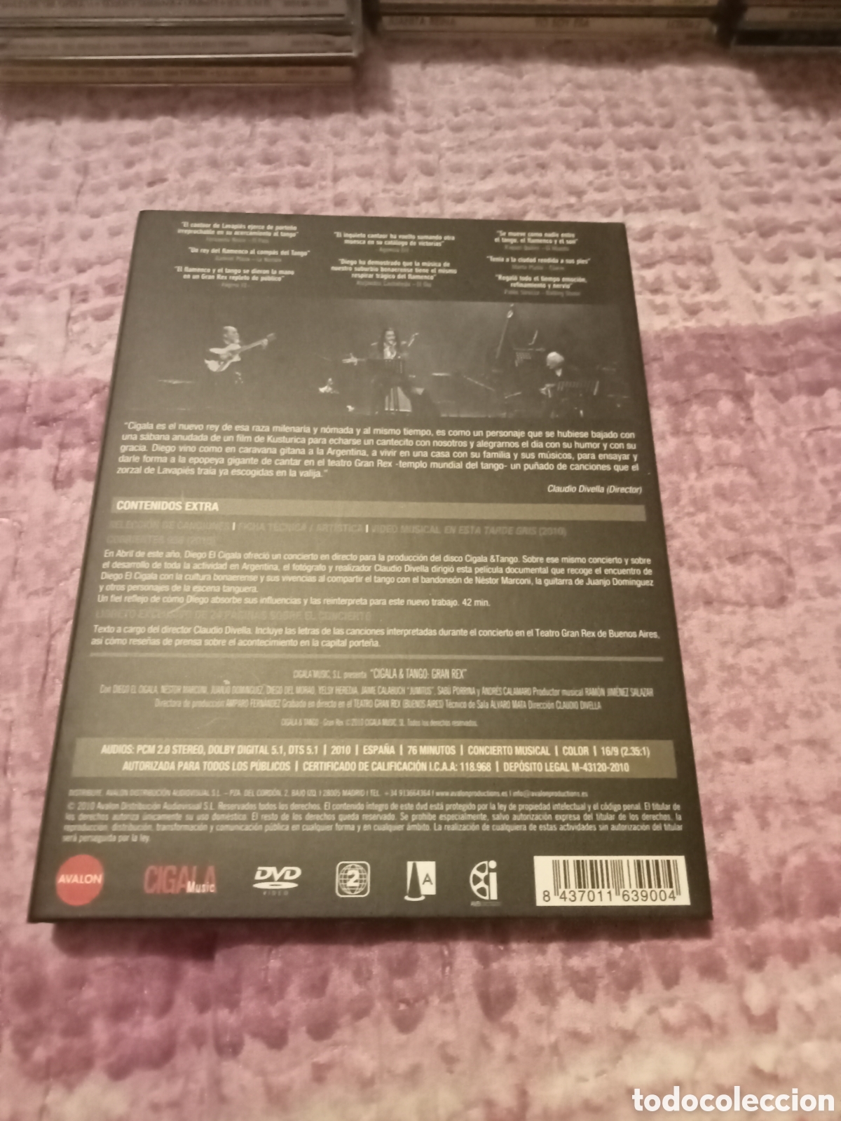 V&iacute;deos y DVD musicales: Diego el cigala Tango Gran Rex. - Foto 3