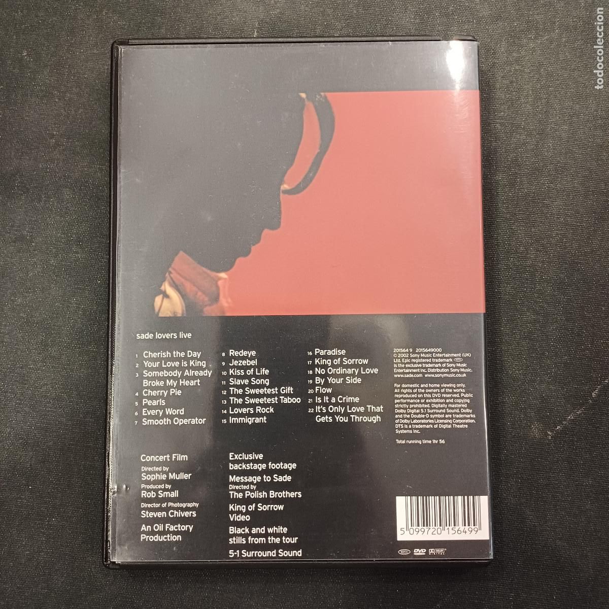 V&iacute;deos y DVD musicales: SADE/LOVERS LIVE/DVD+LIBRETO. - Foto 3